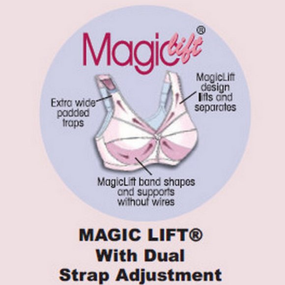 Set of 3! 42DD Glamorise MAGIC LIFT Bra (CONVERTIBLE-STRAPS) Wireless Black NEW - Picture 5 of 14